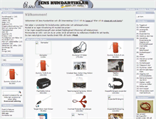 Tablet Screenshot of jenshundartiklar.com